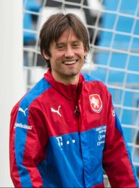 Tomáš Rosický na své poslední reprezentační akci