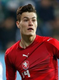 Fotbalista Patrik Schick v reprezentačním dresu