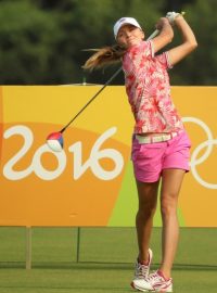 Klára Spilková ve druhém kole golfového turnaje