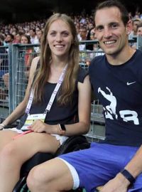 Kira Grünbergová a Renaud Lavillenie