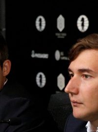 Magnus Carlsen a Sergej Karjakin