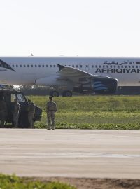 Unesený libyjský Airbus A320