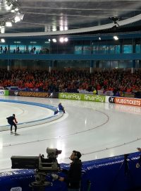 Nizozemci povzbuzovali Martinu Sáblíkovou i při rozbruslení