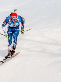 Michal Krčmář během štafetového závodu