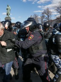 Protivládní protesty v Moskvě.