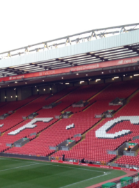 Stadión Anfield Road v Liverpoolu