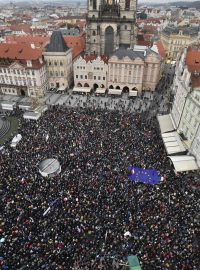 Pochod za nezávislost justice pořádaný spolkem Milion chvilek pro demokracii 29. dubna 2019