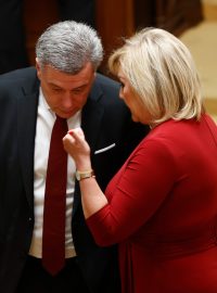 Pavel Blažek (ODS) a Alena Schillerová (ANO) na archivní fotografii
