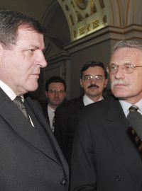 Vladimír Mečiar a Václav Klaus