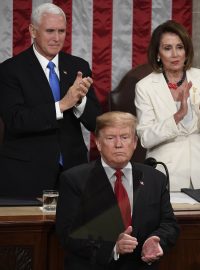 Donald Trump při projevu o stavu unie