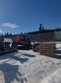 Úklid po světovém poháru v biatlonu