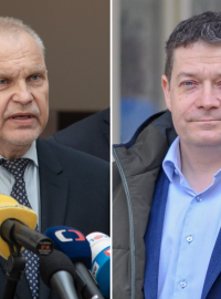 Miloš Nový (TOP 09, Spolu) a Patrik Nacher (ANO)