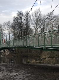 Nová lávka přes Ohři v Mostově na Chebsku
