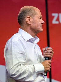 Kandidát na německého kancléře za SPD Olaf Scholz