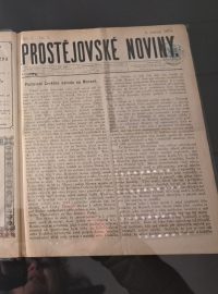 Prostějovské noviny z roku 1875