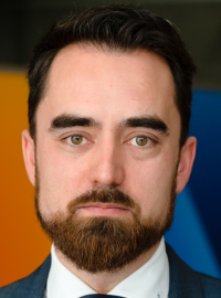 Ředitel České asociace umělé inteligence Lukáš Benzl a Jan Kavalírek, zmocněnec vlády pro AI