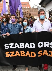 V ulicích Budapešti se protestovalo proti omezení svobody tisku