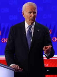 Prezident USA Joe Biden během předvolební debaty v CNN,  28. 6. 2024