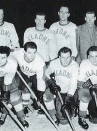 Hokejový celek Kladno - mistři 1959