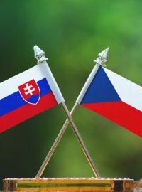 Vlajky Slovenska a Česka