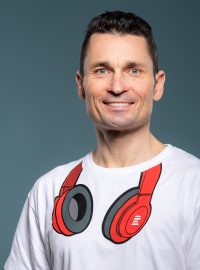 Moderátor Radiožurnálu Sport Jiří Ježek