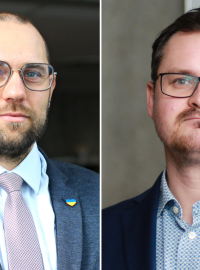 Tomáš Kopečný a Pavel Havlíček v pořadu Pro a proti