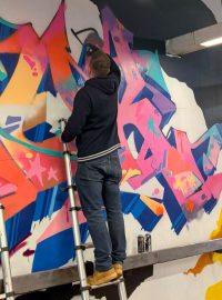 graffiti v metru