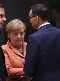 Mark Rutte, Angela Merkelová, Mateusz Morawiecki, Andrej Babiš