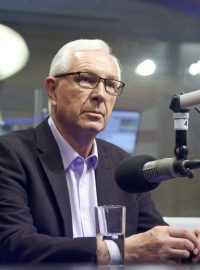 Jiří Drahoš během rozhovoru pro Radiožurnál.