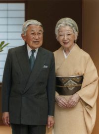 Japonský císařský pár: Akihito (vlevo) a Mičiko.