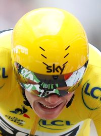 Chris Froome během časovky v Marseille.