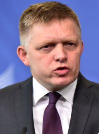 Slovenský premiér Robert Fico v Bruselu.