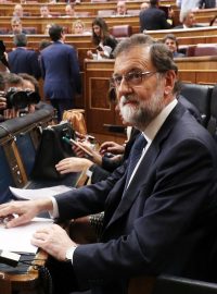 Španělský premiér Mariano Rajoy v parlamentu