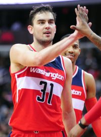 Tomáš Satoranský v dresu Washington Wizards