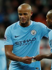 Vincent Kompany v dresu Manchesteru City.