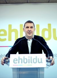 Populární baskický politik Arnaldo Otegi