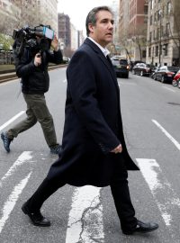 Trumpův právník Michael Cohen v New Yorku