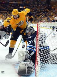 Connor Hellebuyck uzavřel Predátorům bránu Jets