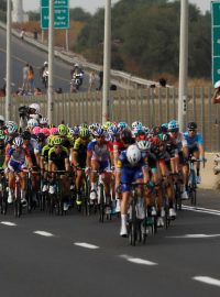 Peloton Gira na izraelských silnicích