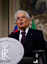 Italský prezident Sergio Mattarella