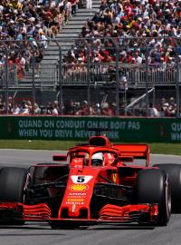 Sebastian Vettel při Velké ceně Kanady v Montrealu