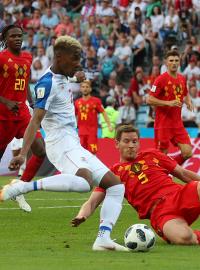 Zápas skupiny G mezi Belgií a Panamou