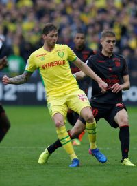 Emiliano Sala při zápase proti Nice ještě v dresu Nantes (foceno v březnu roku 2018)