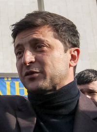 Kandidát na ukrajinského prezidenta a komik Volodymyr Zelenskyj