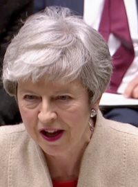 Theresa Mayová v britském parlamentu