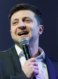 Ukrajinský prezidentský kandidát Volodymyr Zelenskyj