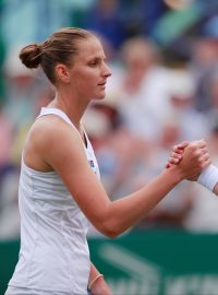 Karolína Plíšková po druhém kole turnaje v Eastbourne.