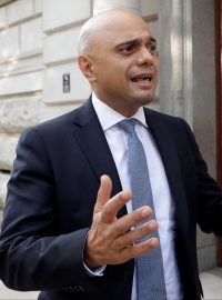 britský ministr financí Sajid Javid