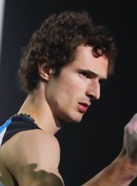 Adam Ondra na mistrovství světa.