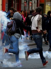 45. protest hnutí žlutých vest.